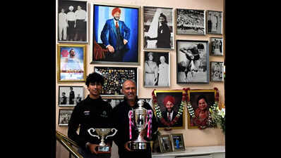 Harjai steps up to carry forward Milkha Singh legacy, with father Jeev cheering from beside the fairway