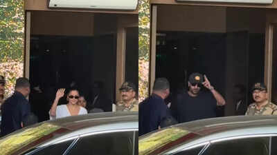 Alia Bhatt waves, Ranbir Kapoor flashes a thumbs-up in first public sighting of 2026 after New Year getaway