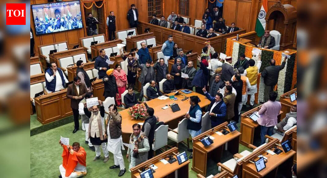 Assembly Session: Whole Day Lost To War Of Words | Delhi News - The ...