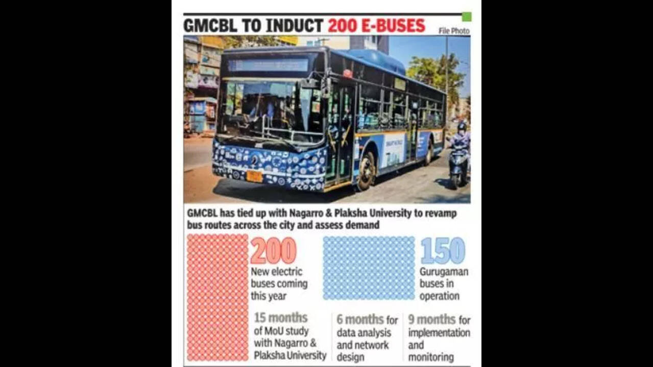 GMCBL to redraw Gurgaon bus routes before rollout of e-buses, plug  last-mile gaps | Gurgaon News - The Times of India