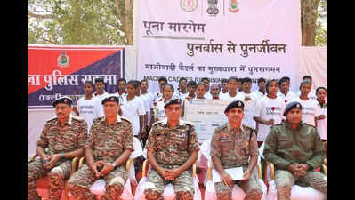 26 Maoists carrying Rs 64L bounty surrender in Chhattisgarh’s Sukma dist