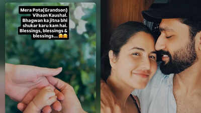 Vicky Kaushal’s father  shares adorable post about grandson Vihaan Kaushal: ‘Bhagwan ka jitna bhi shukar karu kam hain’