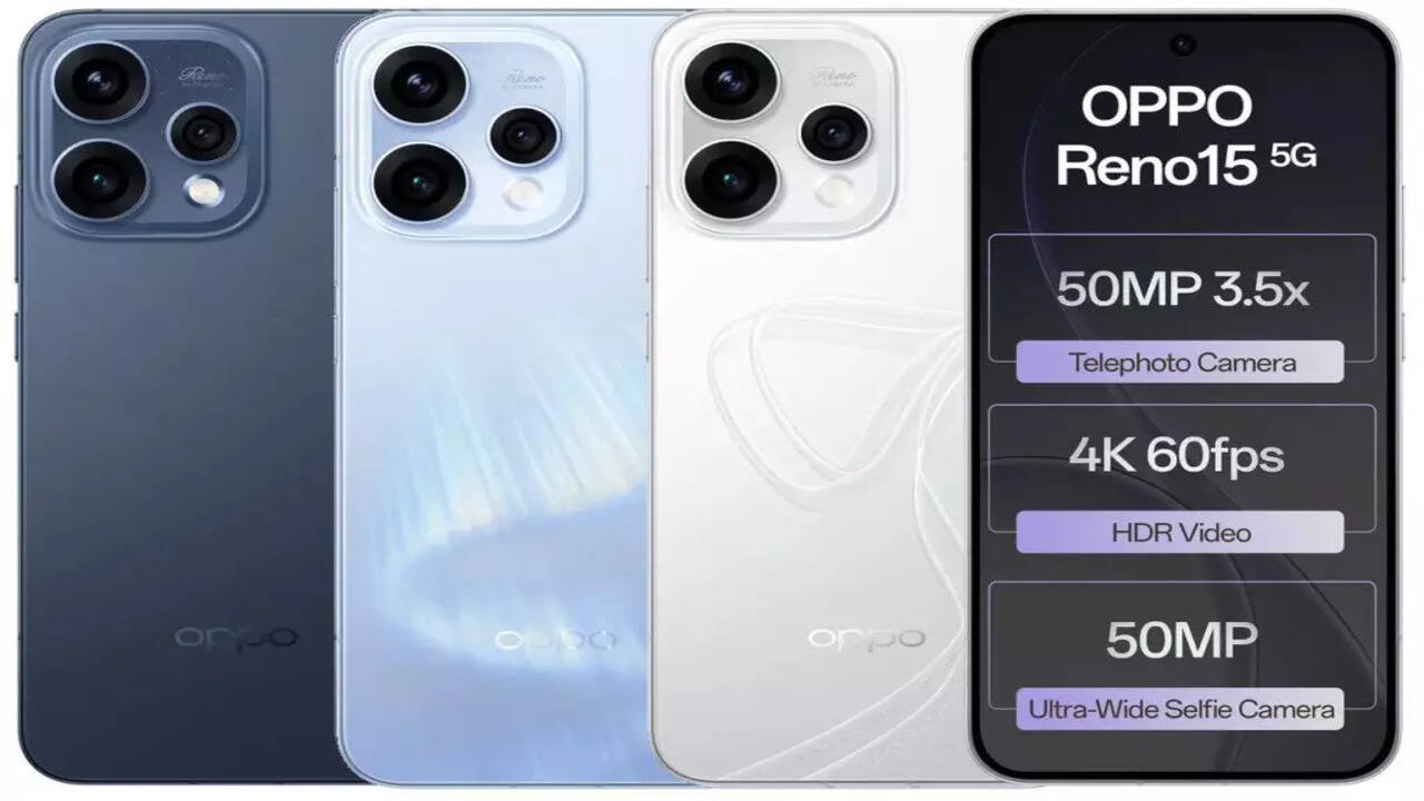 Oppo Reno 15 series with 200MP camera, 80W fast charging launched ...