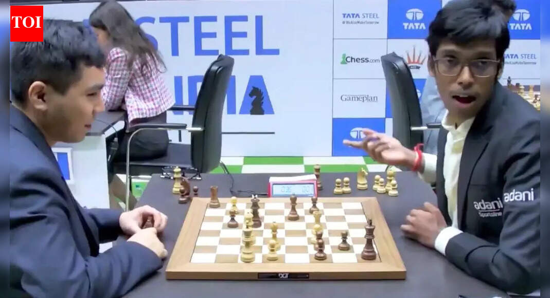 Chess Controversy! Praggnanandhaa stops clock; draw call sparks uproar - Watch
