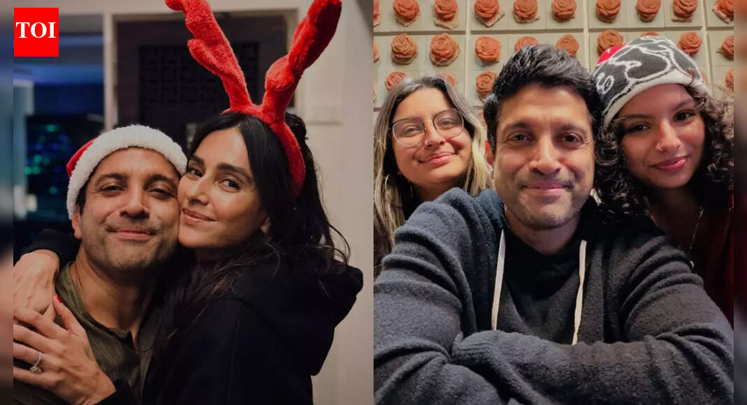 Farhan Akhtar’s social media moments with wife and kids