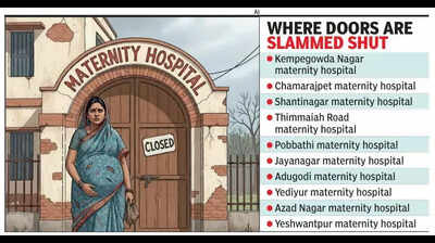 10 Greater Bengaluru Authority maternity hospitals shut in Bengaluru, forcing poor families to go for private care