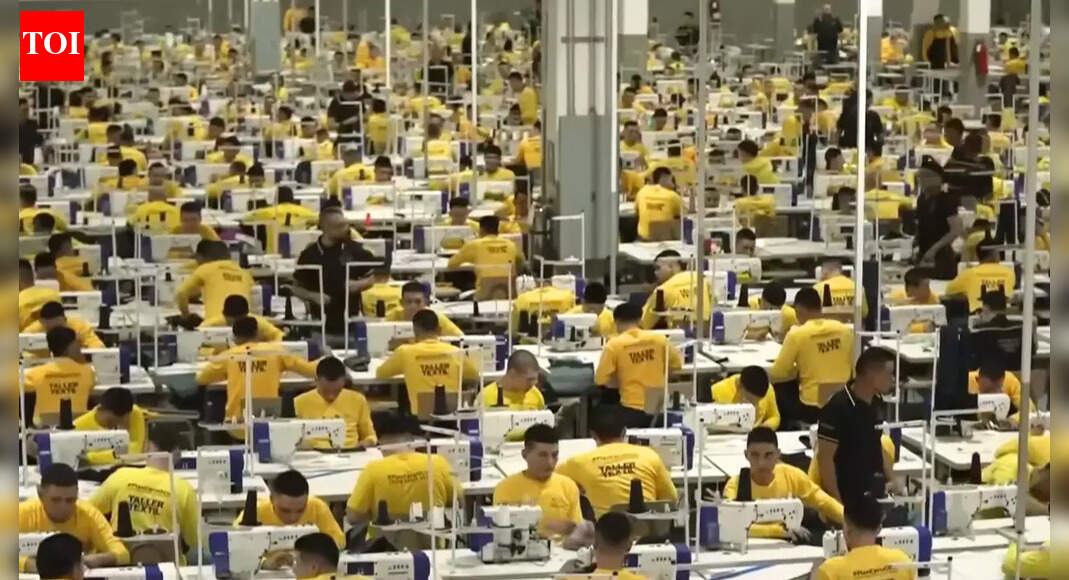 El Salvador’s prison factory: Thousands of inmates sew uniforms round the clock and earn sentence reductions