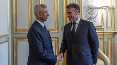 Jaishankar meets French President Emmanuel Macron: EAM conveys PM Modi’s warm wishes; exchanges views on global issues
