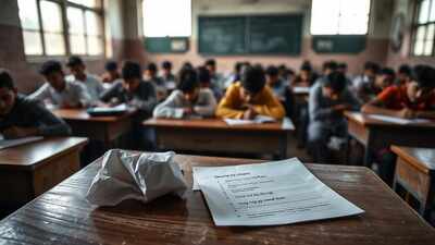 Chhattisgarh school exam row: Dog named ‘Ram’ listed as MCQ answer choice; protests erupt