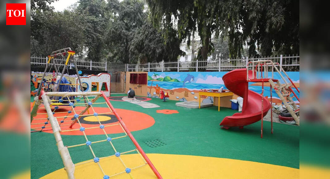 A green corner for children amid Safdarjung hospital’s daily rush