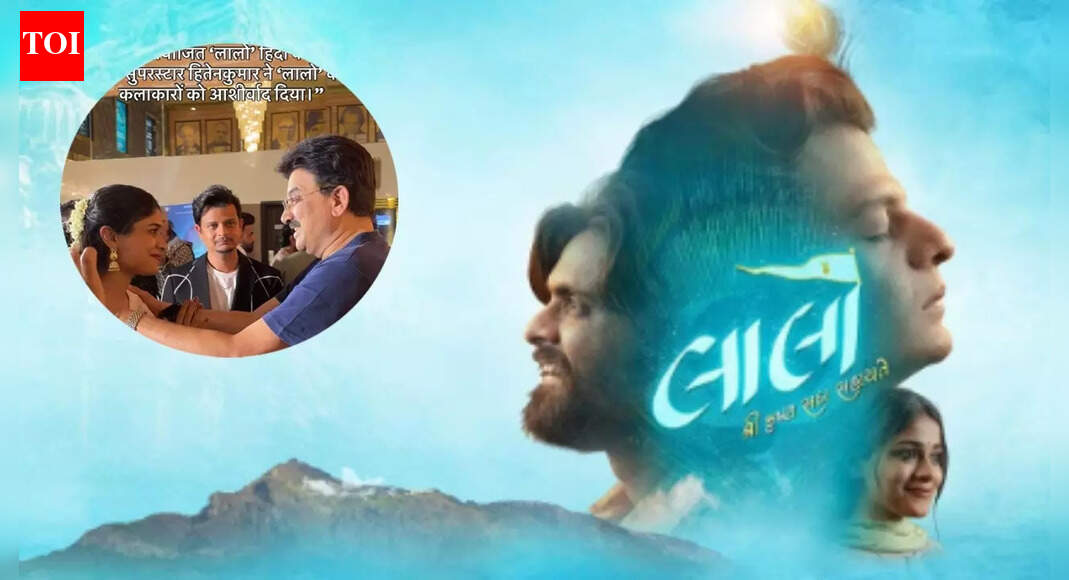 Hiten Kumar attends 'Laalo' Hindi premiere; 'Vash' actor blesses Ankita Sakhiya, Karan Joshi starrer