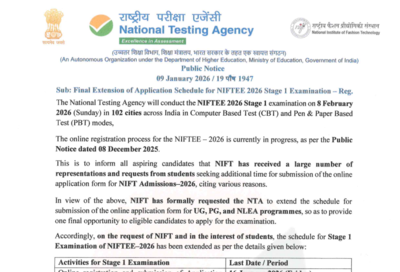 NTA NIFTEE 2026 registration deadline extended again: Check the last date and direct link to apply here