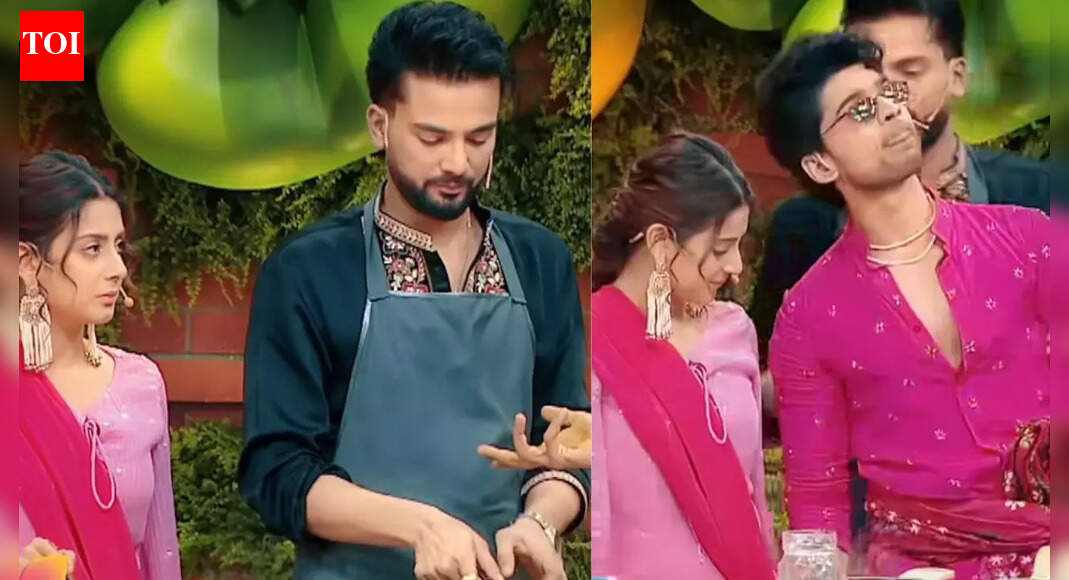 Laughter Chefs 3: Abhishek Kumar flirts with ex-girlfriend Isha Malviya; jokes, “Extra marital affair karna aapse hi sikha hai”