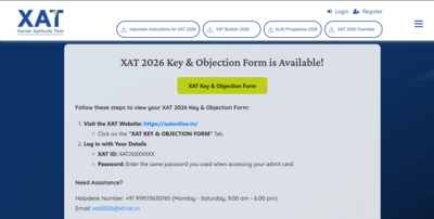 XAT provisional answer key 2026 released at xatonline.in: Direct link to download here