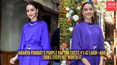 Ananya Panday just proved a kaftan can score peak luxury in her Rs 1.47 lakh purple piece