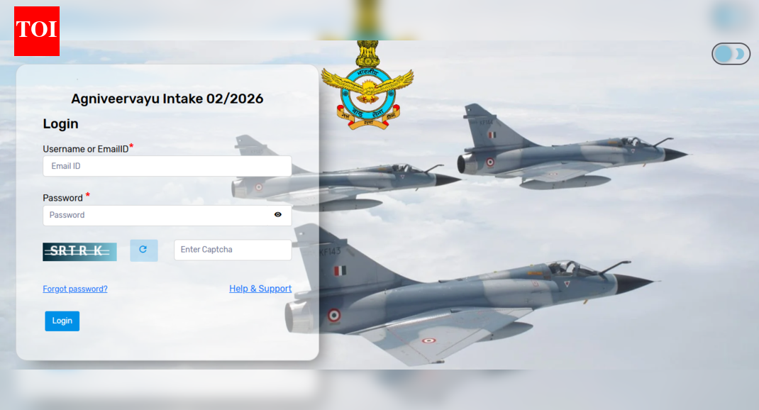Indian Air Force Agniveer Vayu 02/2026 admit card released: Direct link to download hall ticket here