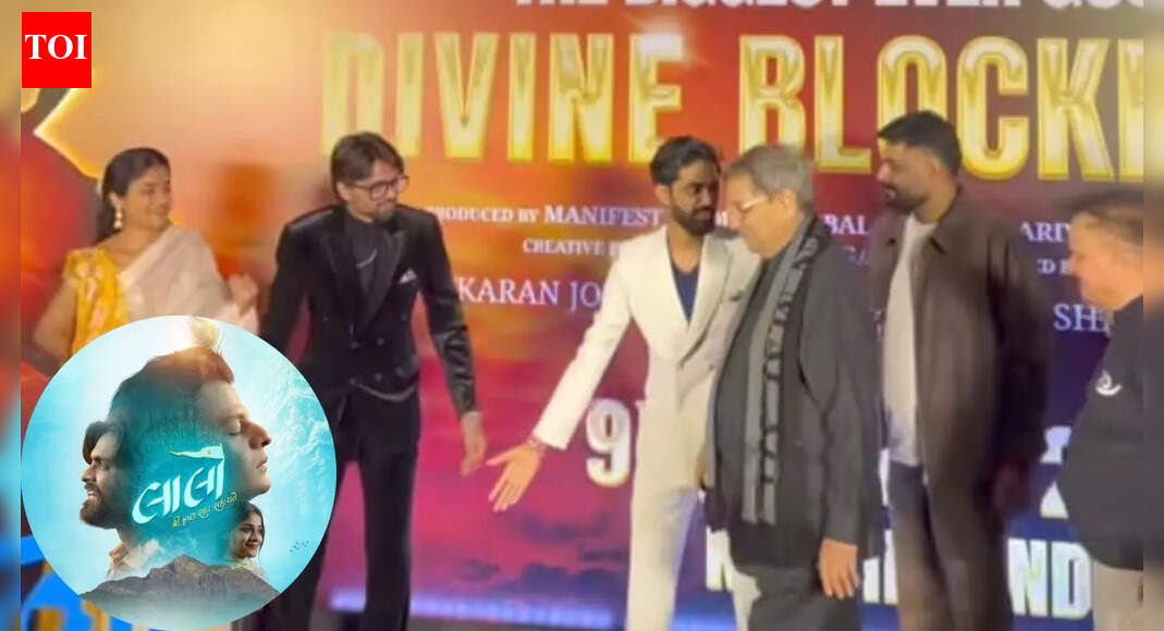 'Laalo–Krishna Sada Sahaayate' Hindi release: Filmmaker Subhash Ghai attends the premiere in Mumbai
