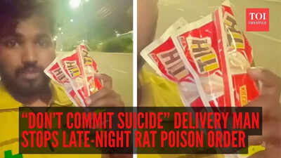 “Don’t commit suicide…” Delivery man’s reaction when woman ordered 3 packets of rat poison late night; what happened next went viral