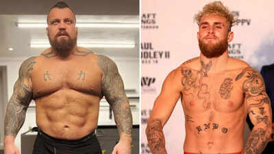 Strongman champion Eddie Hall challenges boxer Jake Paul amid eight stone gap