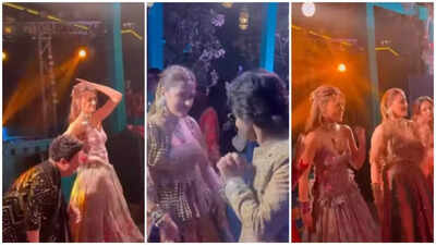 Nupur Sanon–Stebin Ben’s sangeet: Kriti Sanon and Varun Sharma show off latkaas, jhatkaas and thumkaas on Bhojpuri hit Lollipop Lagelu