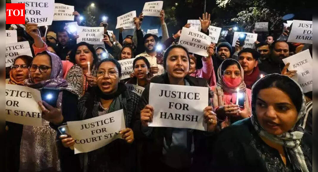 ‘Very tough, unable to sleep’: How heavy workload, ignored transfer requests led to clerk’s suicide at Saket court; protests erupt