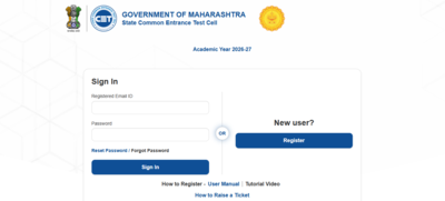 MHT CET 2026 registration begins for UG courses in PCB and PCM groups: Direct link to apply here