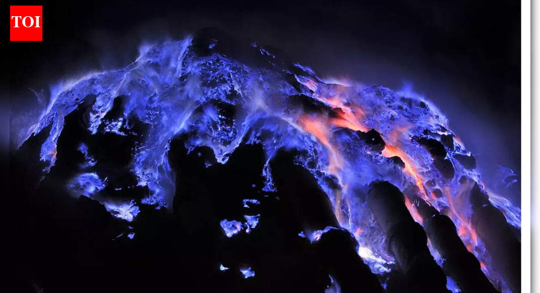 This volcano’s lava isn’t red! It’s electric blue: Here’s the science behind it