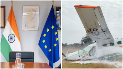 Evening news wrap: India, EU push to accelerate FTA talks; small aircraft makes emergency landing near Odisha's Rourkela; & more