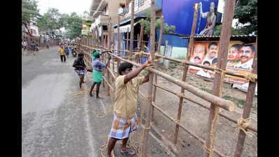 Preparations under way for Madurai’s first jallikattu event at Avaniyapuram