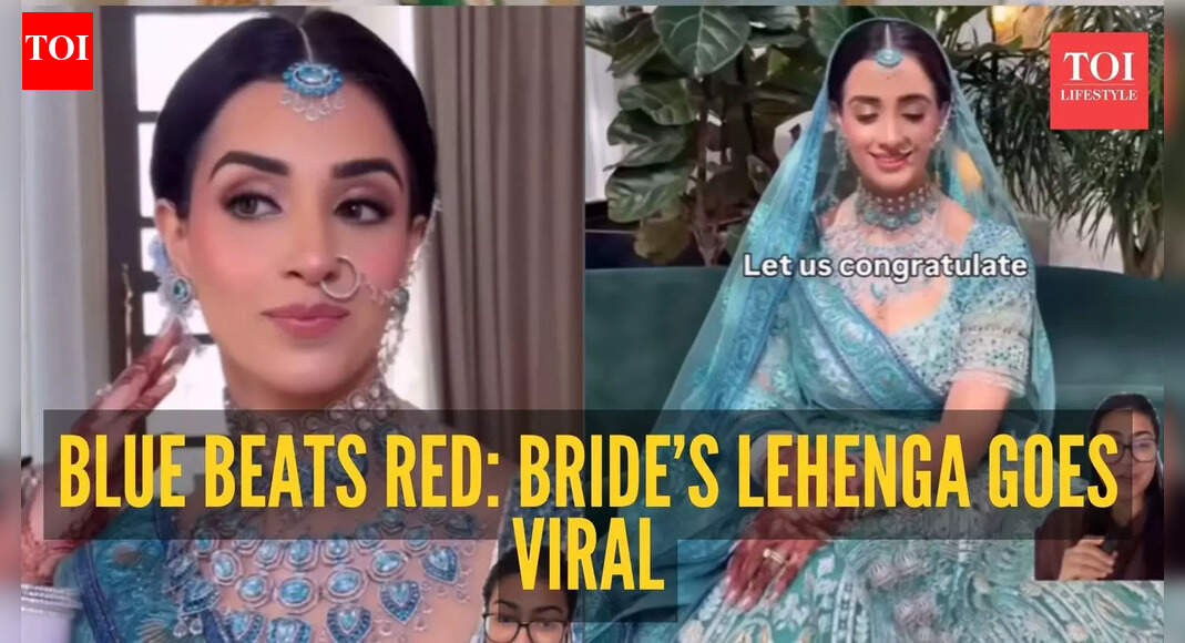 Move over red! This bride’s bold blue lehenga is officially the new wedding trend of 2026