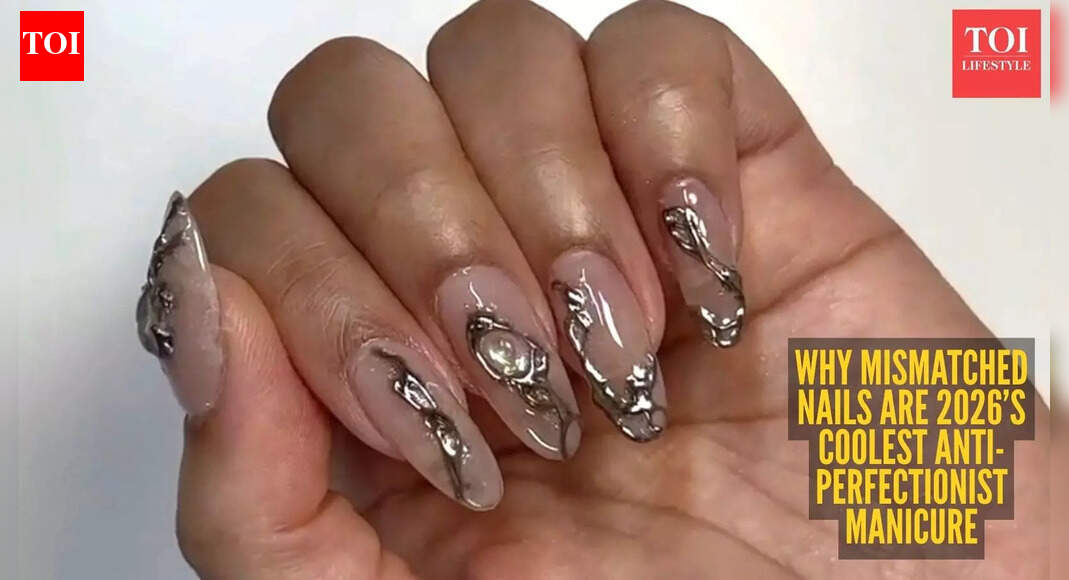 Mismatched nails: The anti-perfectionist manicure for 2026