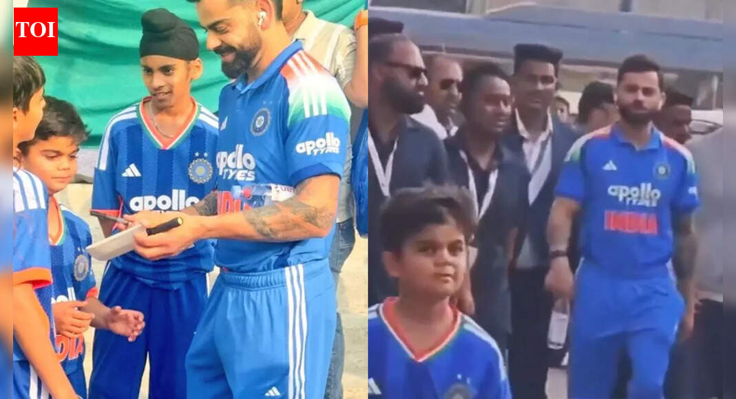 'Mini VK'! Virat Kohli meets his childhood lookalike; fans go wild — watch