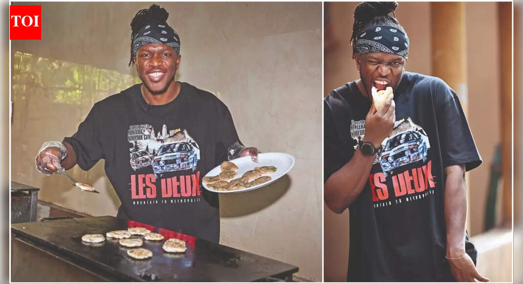 British influencer KSI on his Mumbai visit! Wants to watch Dhurandhar; tries cutting chai and vada pav, see pics