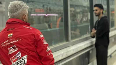 Anirudh Ravichander meets Ajith Kumar at Abu Dhabi racing event - See PICS of 'Vidaamuyarchi' duo