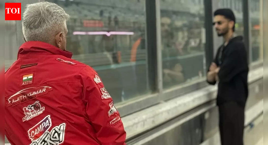 Anirudh Ravichander meets Ajith Kumar at Abu Dhabi racing event - See PICS of 'Vidaamuyarchi' duo