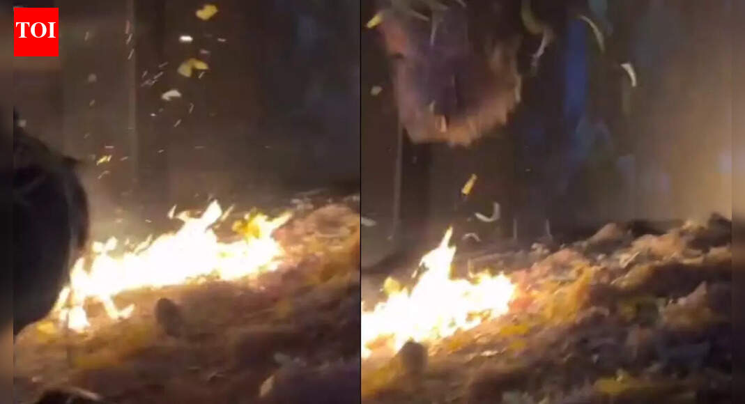 Watch: Fire breaks out in cinema hall in Odisha; major mishap averted