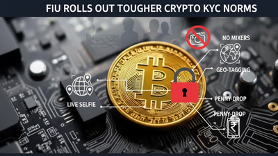 Crypto rules tightened: Live selfies, geo-tagging mandatory for users; FIU rolls out tougher KYC norms