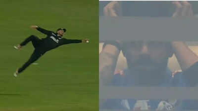 IND vs NZ: Glenn Phillips defies physics, nearly pulls off stunner at point; Virat Kohli can’t believe his eyes - Watch