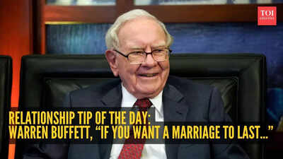 Relationship tip of the day: Warren Buffett reveals the one secret to a long-lasting marriage- “If you want a marriage to last, look for someone with..."