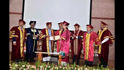 Former Isro cheif highlights AI, ethics at GM Univ convo