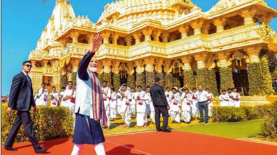 Appeasers, dividers still active: PM Modi at Somnath