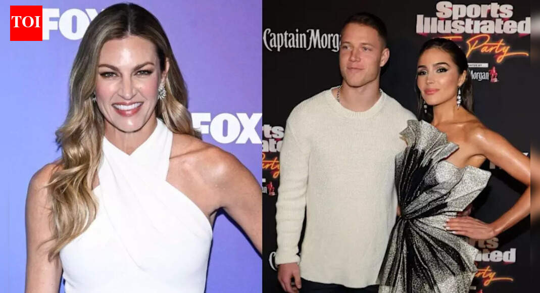Christian McCaffrey’s wife Olivia Culpo and Erin Andrews turn heads with matching fur fits at 49ers-Eagles playoff clash