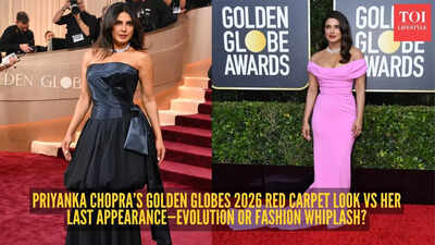 Priyanka Chopra’s Golden Globes 2026 look vs her 2020 moment: Did she glow up or miss the memo?