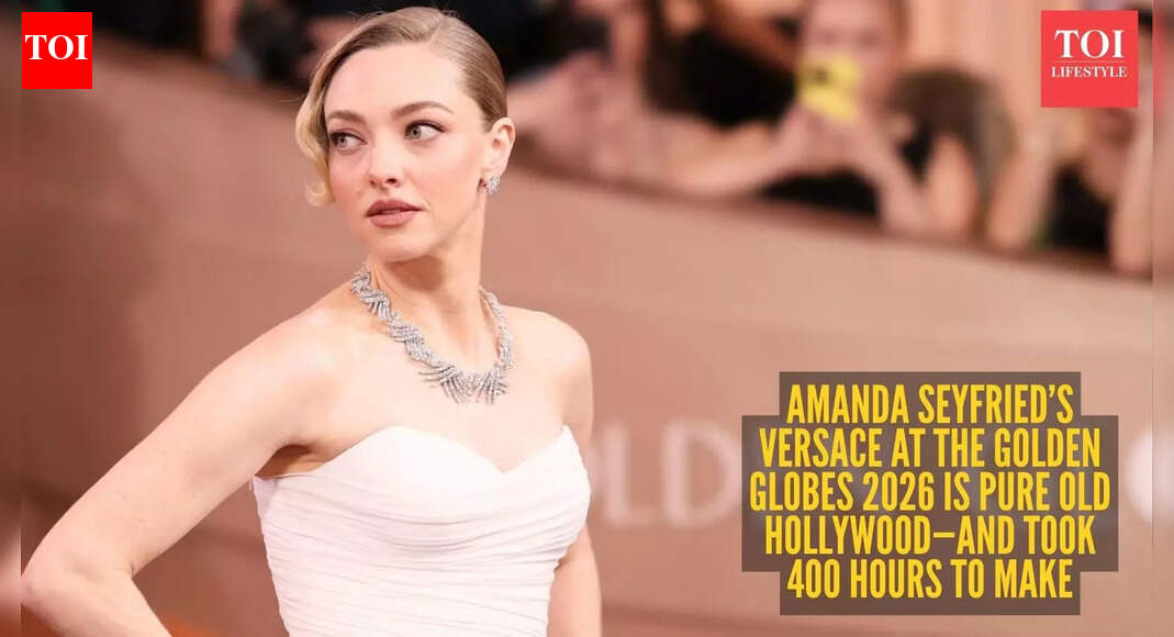 Golden Globes 2026: Amid ‘The Housemaid’ buzz, Amanda Seyfried channels old Hollywood charm in a Versace dress which took 400-hours to make