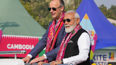 Watch: PM Modi kicks off International Kite Festival; shares kite-flying moment with German Chancellor