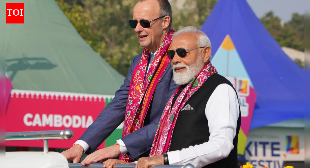 Watch: PM Modi kicks off International Kite Festival; shares kite-flying moment with German Chancellor