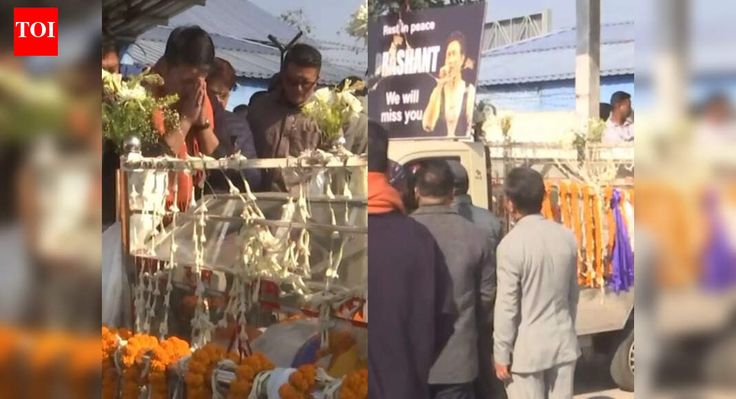 Singer Prashant Tamang's mortal remains brought to Siliguri, final rites in Darjeeling