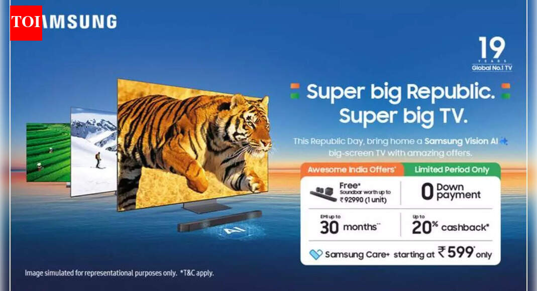 Samsung announces Republic Day offers on Smart TVs: Free Samsung soundbar, up to 20% discount and other deals not to miss