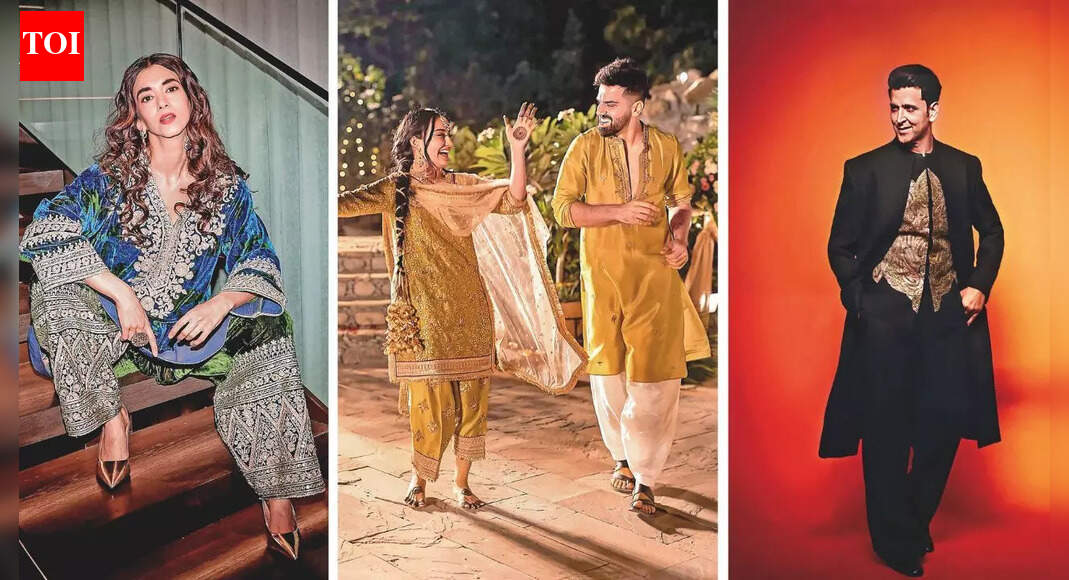 Velvet kaftans, tasselled parandis, dhoti-style ease: Lohri fits for peak festive feels