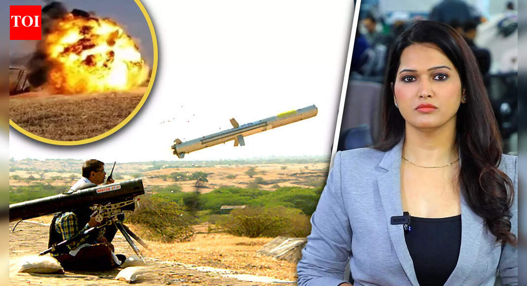 India Tests Indigenous Fire And Forget Anti-Tank Missile With Top Attack Strike On Moving Targets
